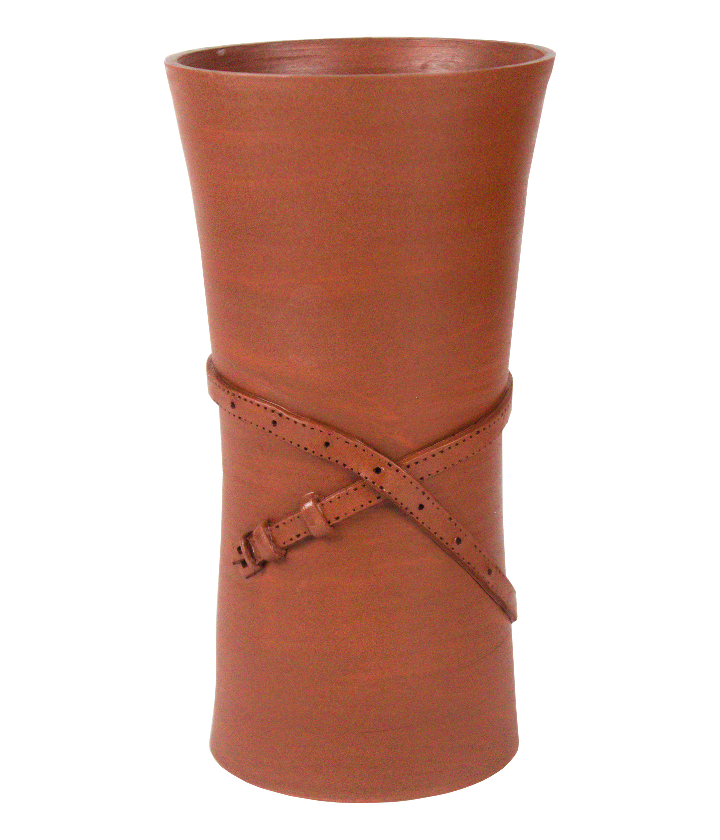 Vase slim "effet cuir"